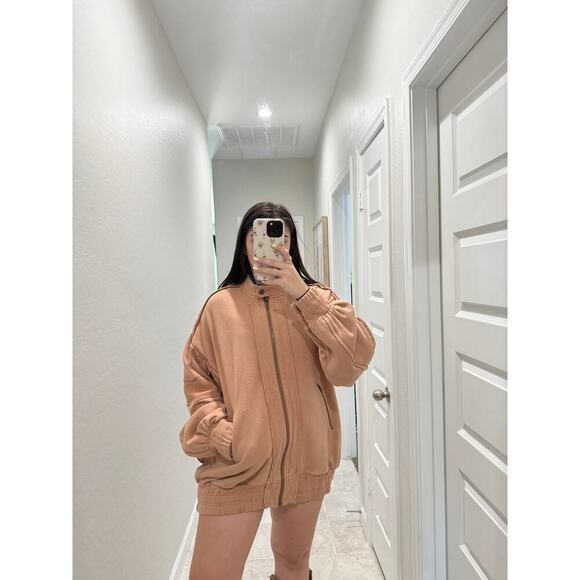 Free people we the free lou moto zip jacket - size medium - Picture 6 of 6